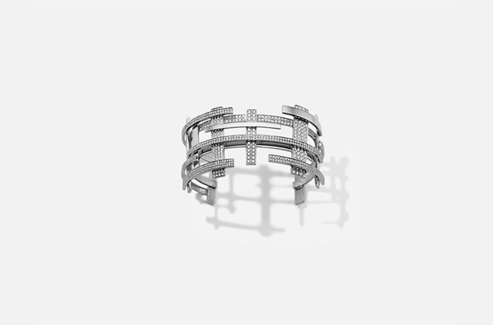 COLLECTION II CUFF / White Gold