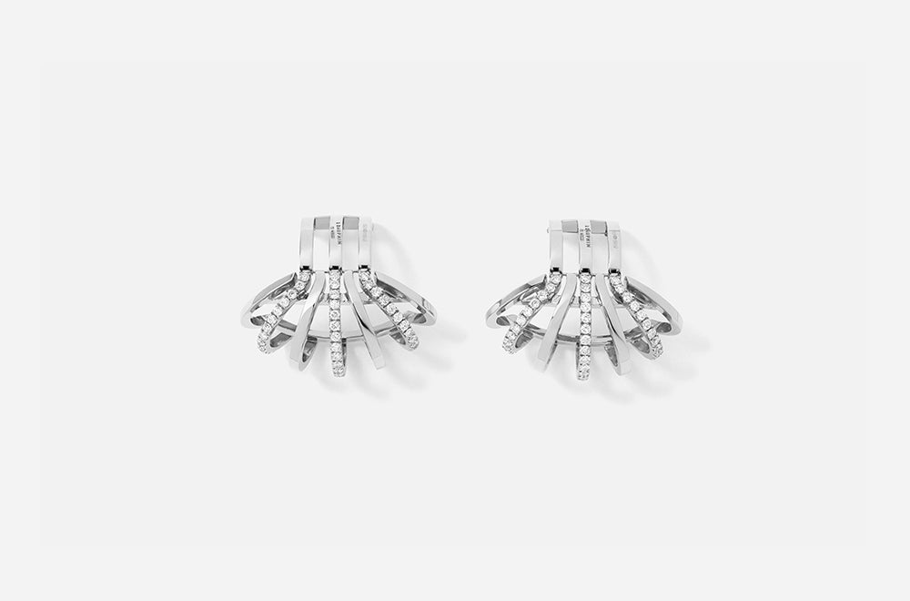 COLLECTION I EARRINGS / White Gold
