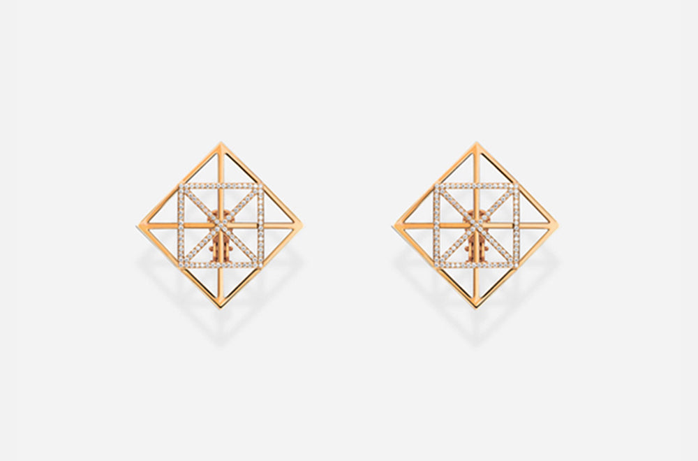 COLLECTION I EARRINGS / Rose Gold