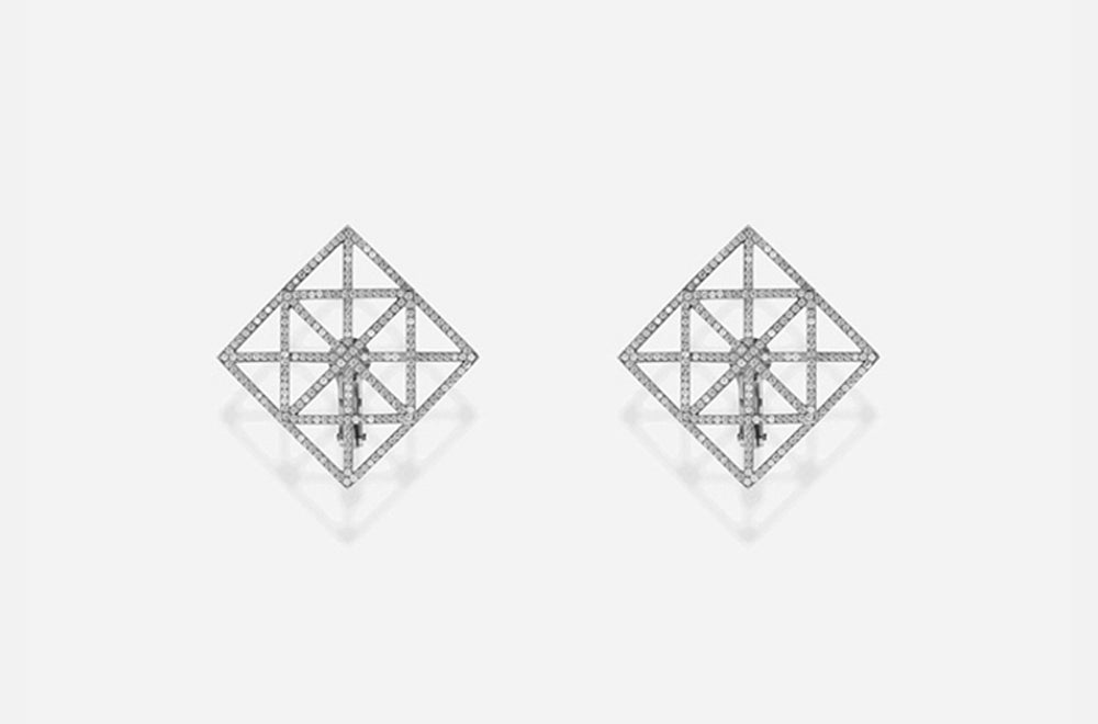 COLLECTION I EARRINGS / White Gold