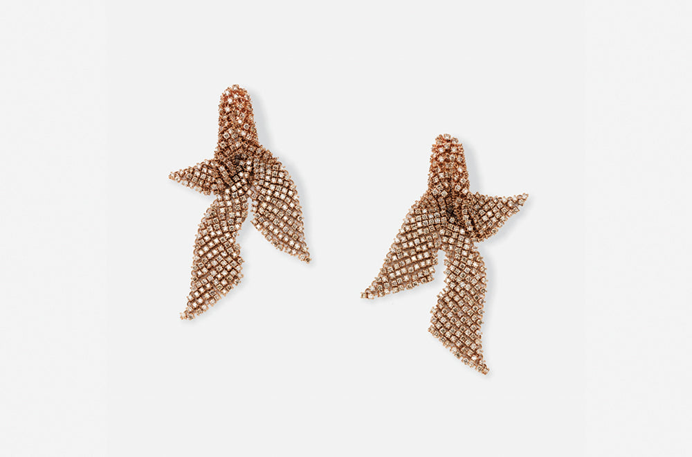 FLUID EARRINGS / Rose Gold