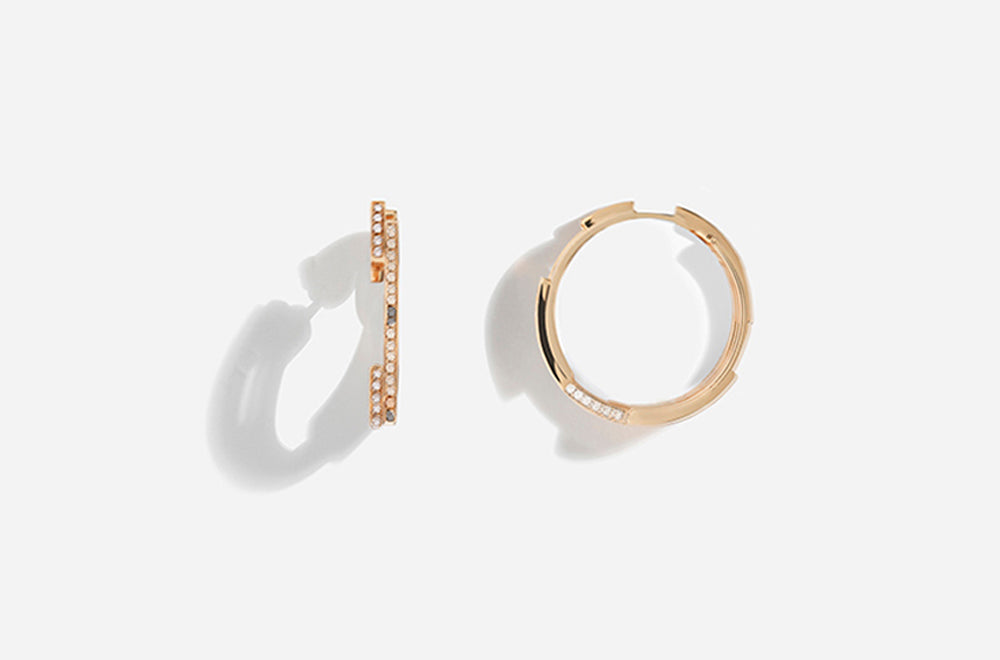 VOLUME EARRINGS / Rose Gold