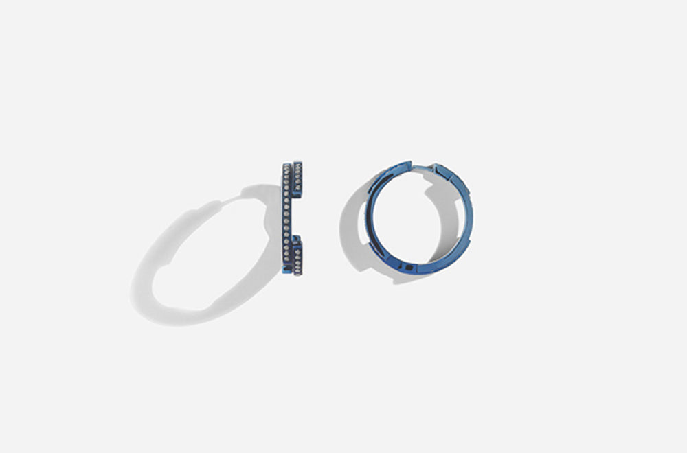 VOLUME EARRINGS / Blue Gold