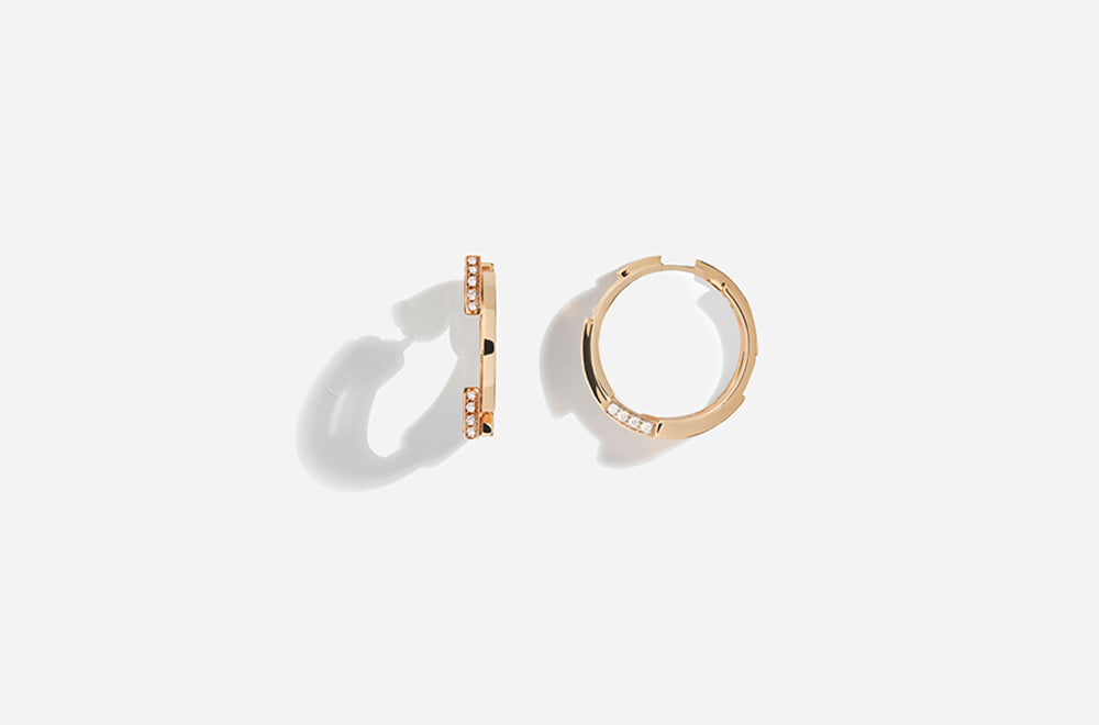 VOLUME EARRINGS / Rose Gold