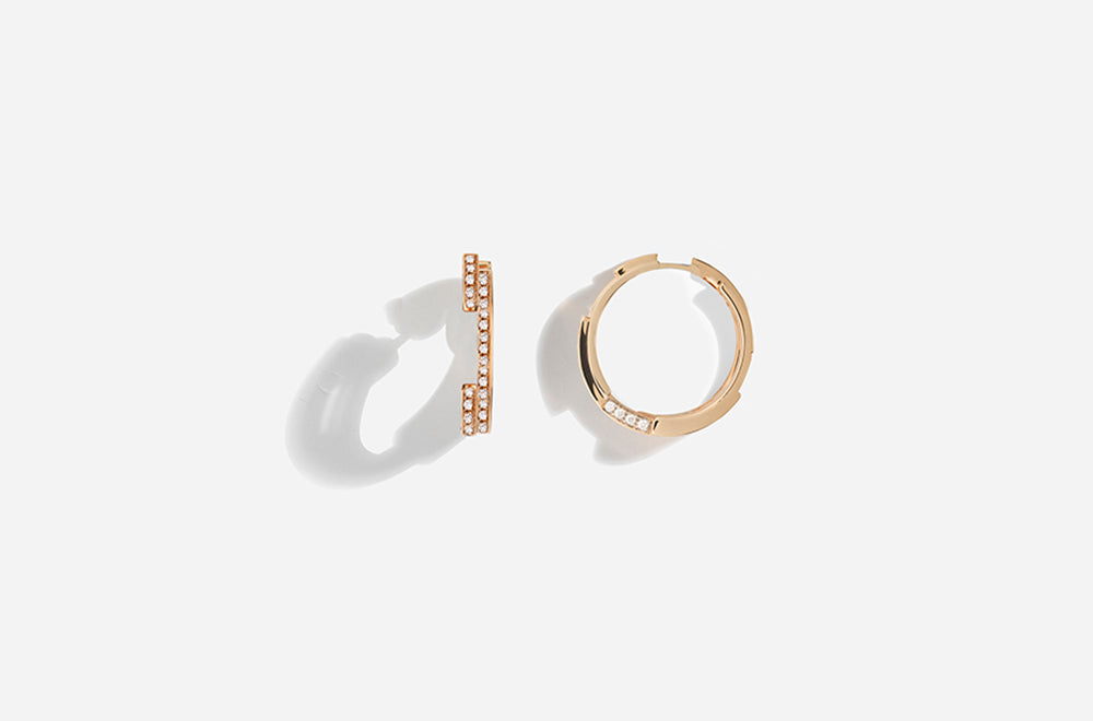VOLUME EARRINGS / Rose Gold