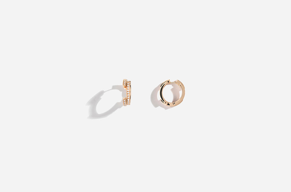 VOLUME EARRINGS / Rose Gold