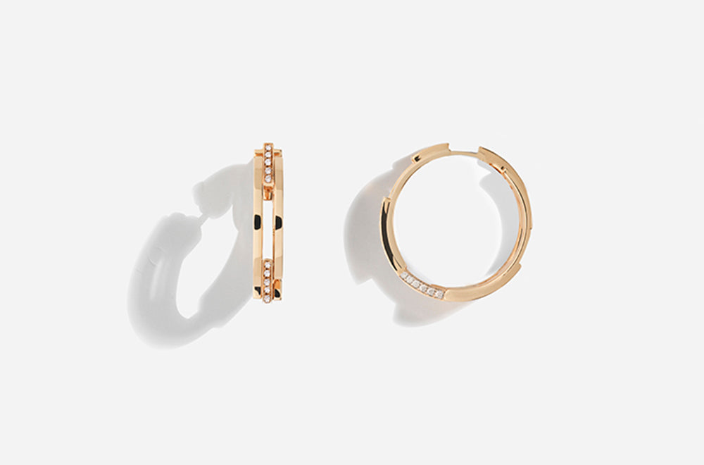 VOLUME EARRINGS / Rose Gold