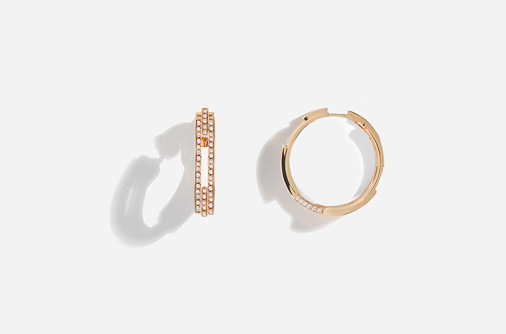 VOLUME EARRINGS / Rose Gold