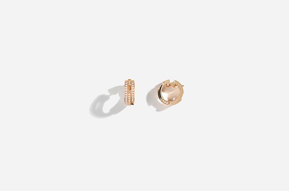 VOLUME EARRINGS / Rose Gold
