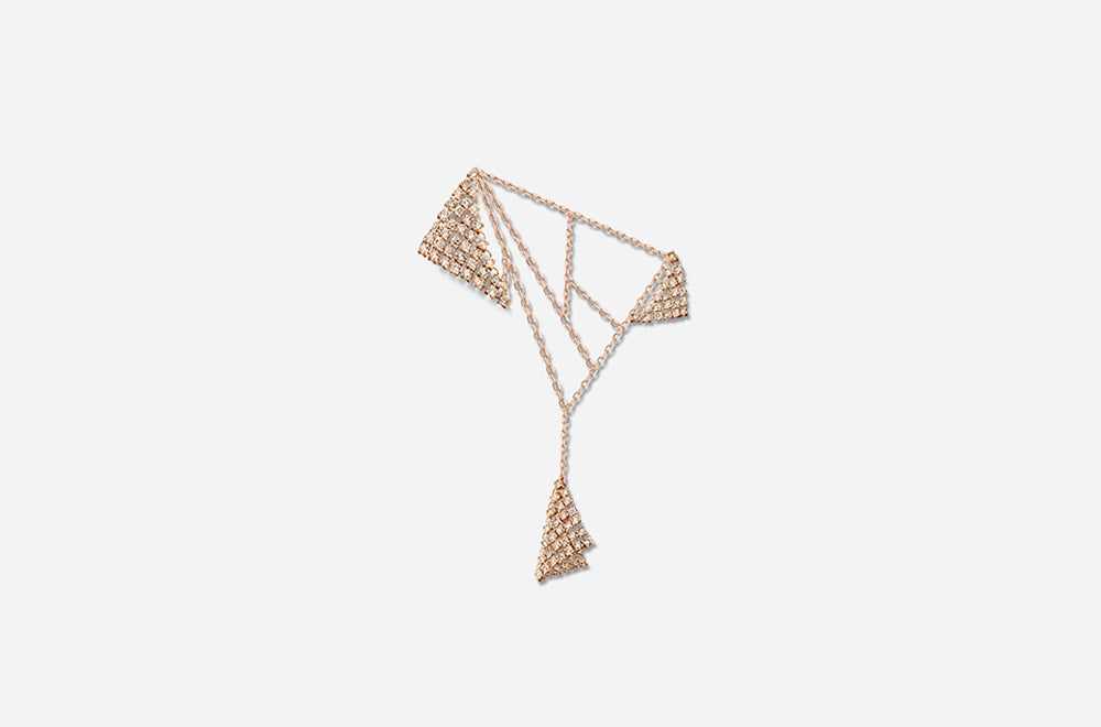 FLUID EARRING / Rose Gold