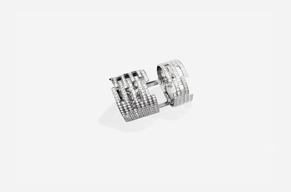 DISRUPTIVE HAIR CUFF / White Gold