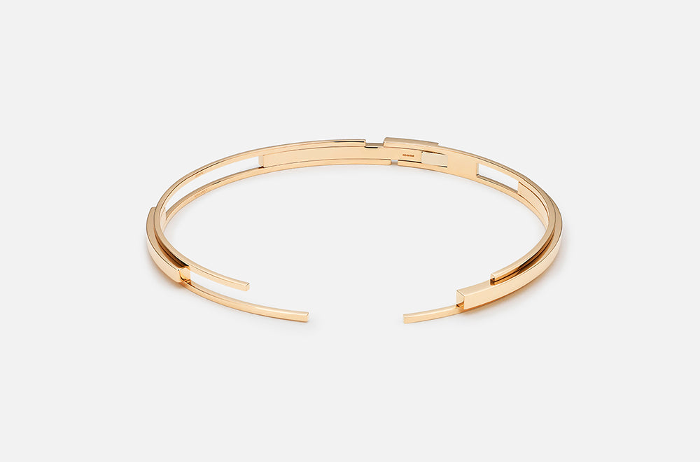 VOLUME NECKLACE / Rose Gold