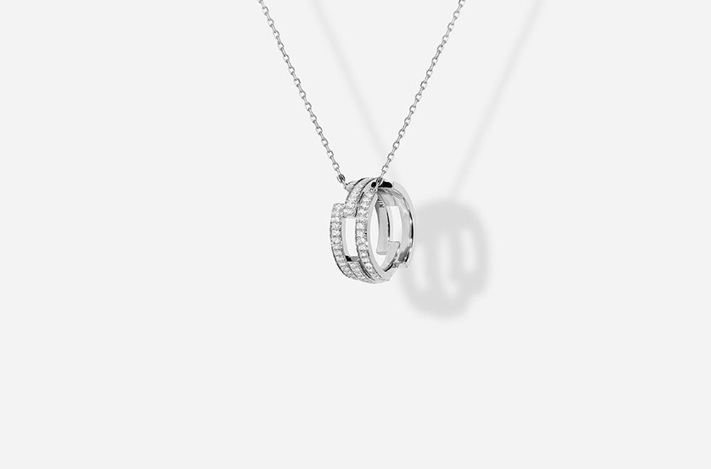 VOLUME PENDANT / White Gold