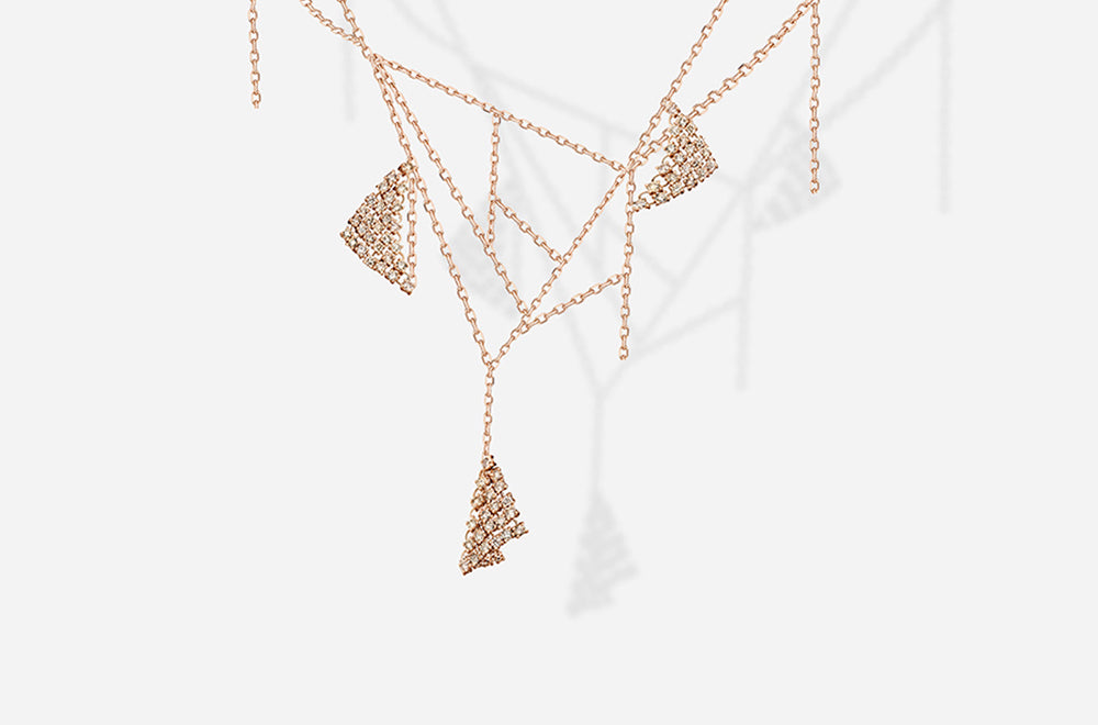 FLUID PENDANT / Rose Gold