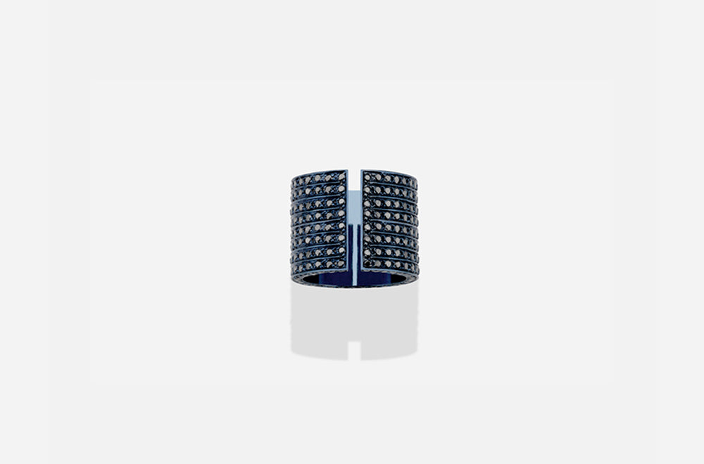 MONUMENT C RING / Blue Gold