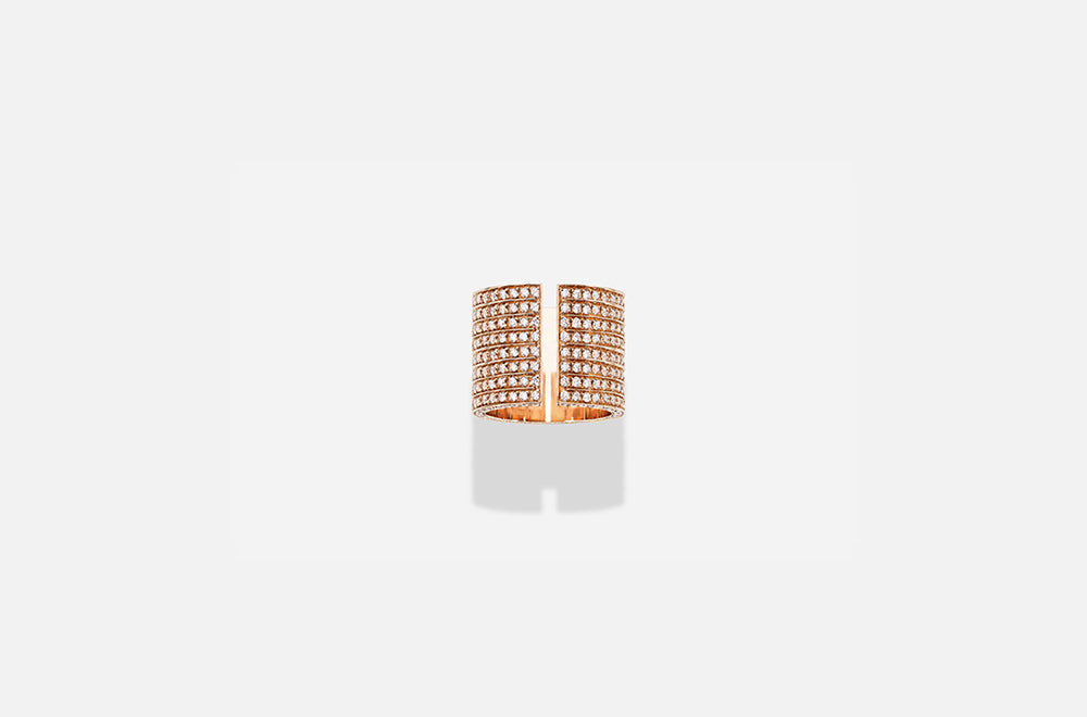 MONUMENT C RING / Rose Gold