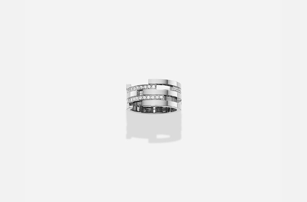C RING / White Gold