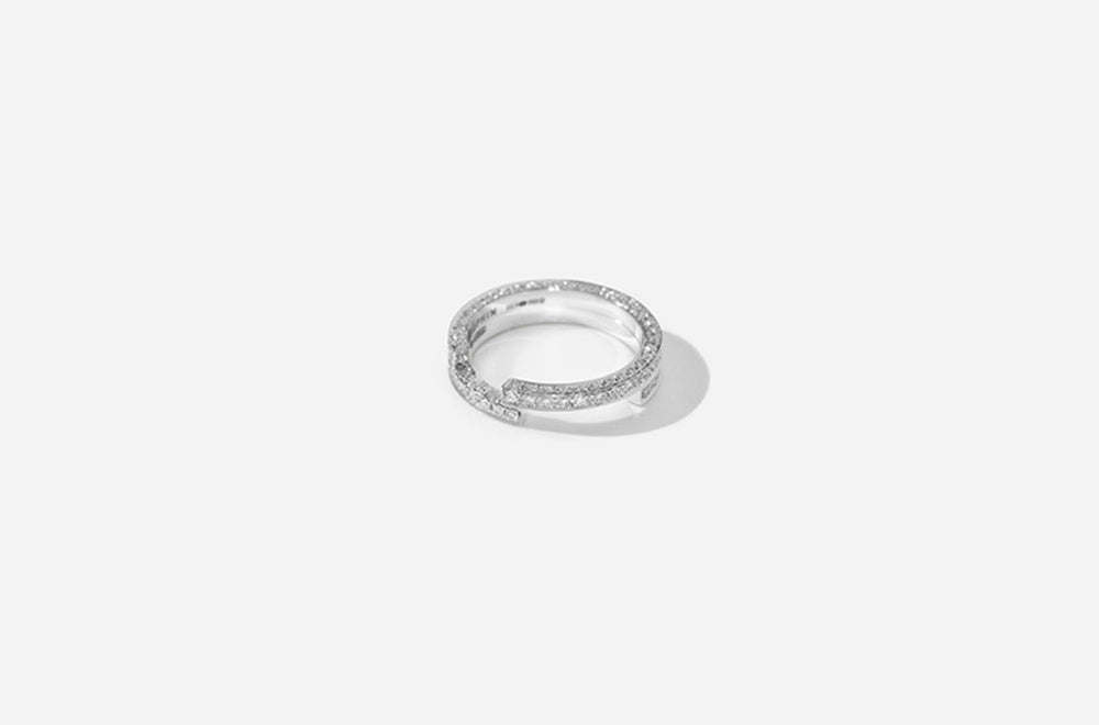C RING / White Gold