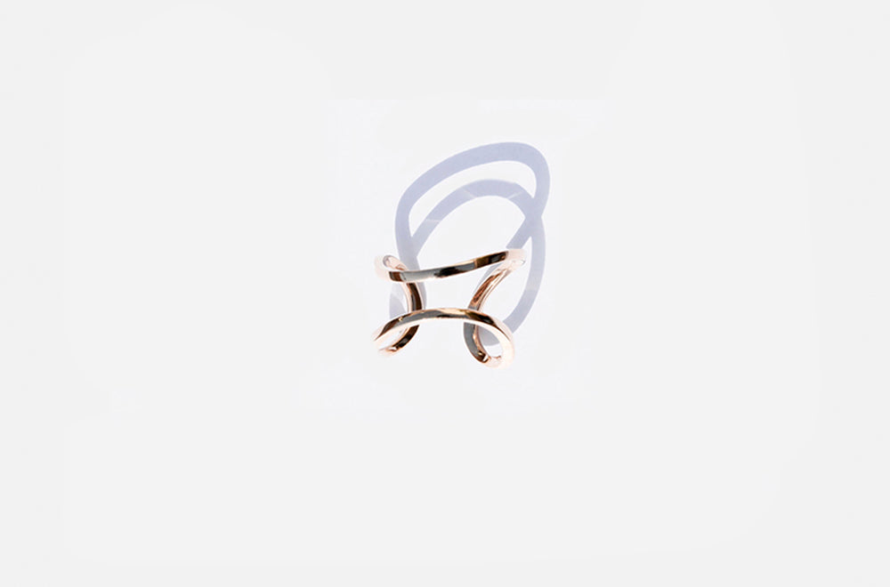 SERPENTINE RING / Rose Gold