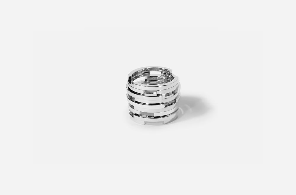 VOLUME RING / White Gold