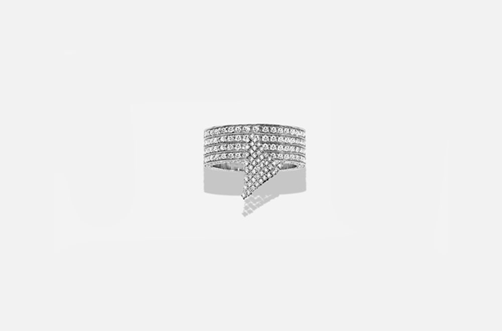 FLUID RING / White Gold